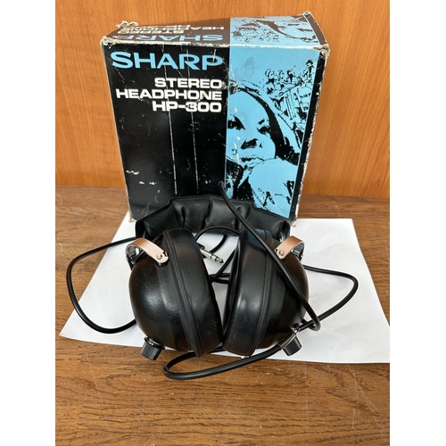 80 - Sharp Stereo Headphones HP-300