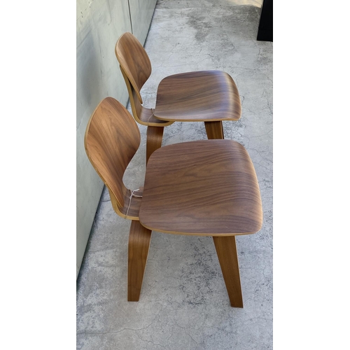 34 - x2 Eames Design Plywood Chairs