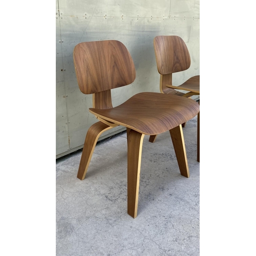 34 - x2 Eames Design Plywood Chairs