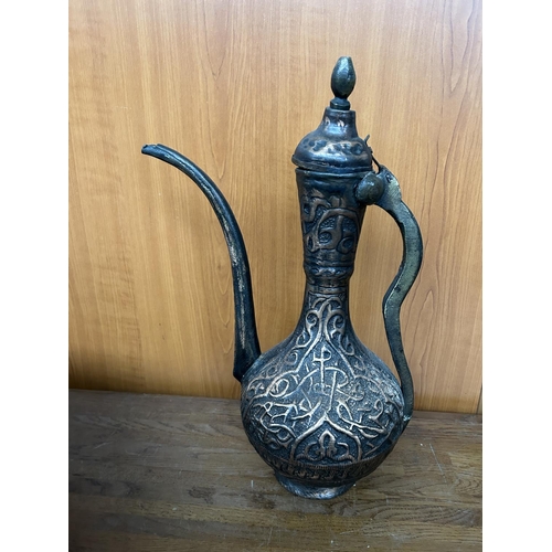 599 - Large Antique Bronze Censer and Jug