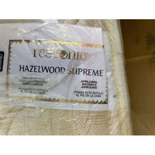 624 - American Box Spring with Restonic Hazelwood Supreme Mattress - Code AM6999Y, AM6880A