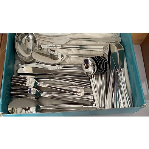 88 - Inoxbeck 18/10 Italy 75-Piece Stainless Steel Cutlery Set for 12 (Missing x1 Table Fork and x1 Desse... 