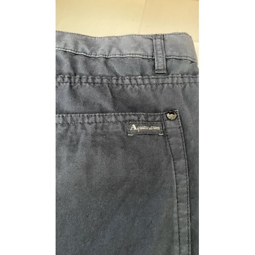 161 - Aquascutum London Newman Navy Trousers Size 42 R (Unused)