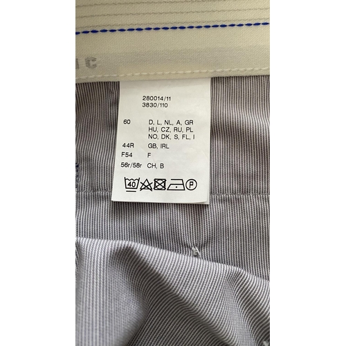 162 - Bruhl Classic Fine Summer Stone Color Cotton Trousers Size GB 44 R./ Eur 60 (Unused)