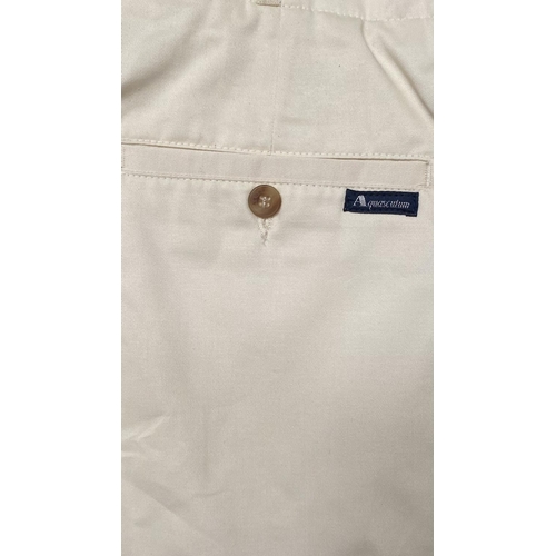 163 - Aquascutum London Men's Carl Shorts Stone color Size 32 R. (Unused)