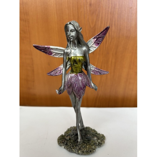 190 - Metal Fairy Pewter Statue Figurine (14cm H.)