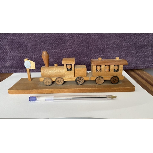 120 - Wooden Decorative Train Model (22cm L.)