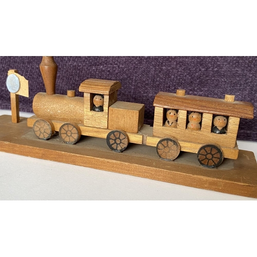 120 - Wooden Decorative Train Model (22cm L.)