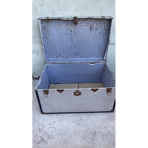 56 - Large Vintage Chest/Trunk (100 W. x 65 D. x 55cm H.)