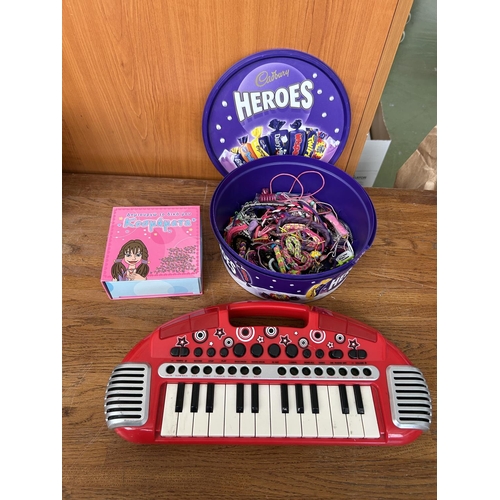 516 - Toy Piano with Qty of Girls Accessories