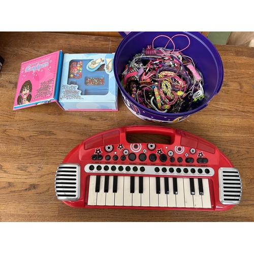 516 - Toy Piano with Qty of Girls Accessories