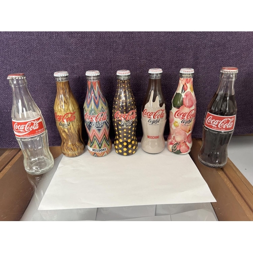 152 - x10 Limited Edition Coca-cola Light Collectable Bottles Plus x2 Others (x12pcs)