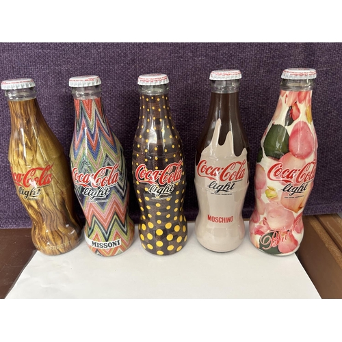 152 - x10 Limited Edition Coca-cola Light Collectable Bottles Plus x2 Others (x12pcs)