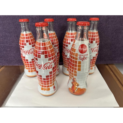 153 - x6 Coca-Cola Special Edition Bottles Pafos 2017 European Capital of Culture