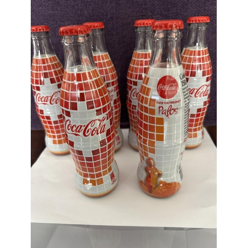 153 - x6 Coca-Cola Special Edition Bottles Pafos 2017 European Capital of Culture