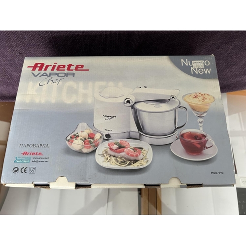 206 - Ariete Vapor Chef Turbo Steam Cooker in Box