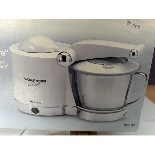 206 - Ariete Vapor Chef Turbo Steam Cooker in Box