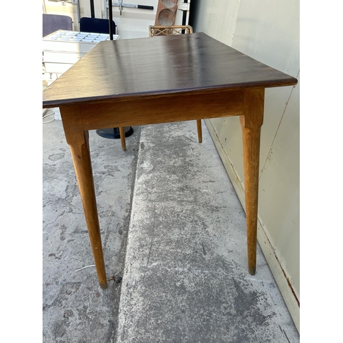 34 - Retro Wooden Cyprus Kitchen Table (123 W. x 66 D. x 78cm H.)