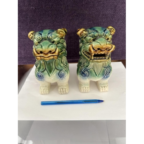 41 - Pair of Vintage Chinese Foo Dogs