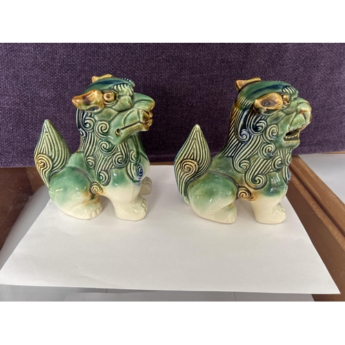 41 - Pair of Vintage Chinese Foo Dogs