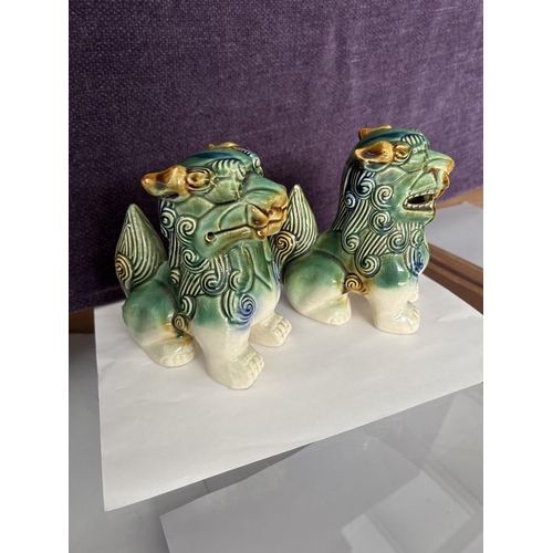 41 - Pair of Vintage Chinese Foo Dogs