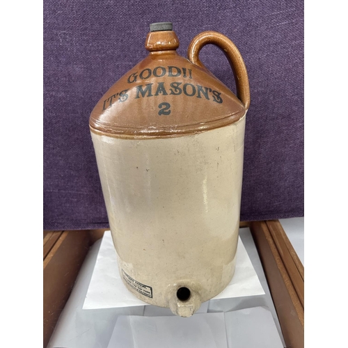 63 - 'Good It's Mason's' Large Vintage Cider Bottle (40cm H.)