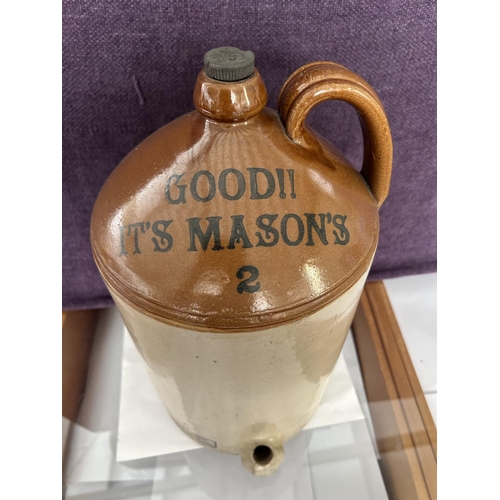 63 - 'Good It's Mason's' Large Vintage Cider Bottle (40cm H.)