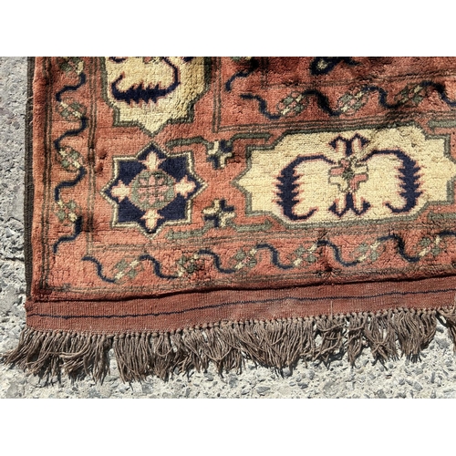 92 - Persian Hand Made Wool and Silk Large Carpet (270 x 244cm)