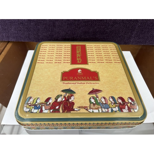 545 - Puranmals Tin Box with Qty of Small Tin and Match Boxes