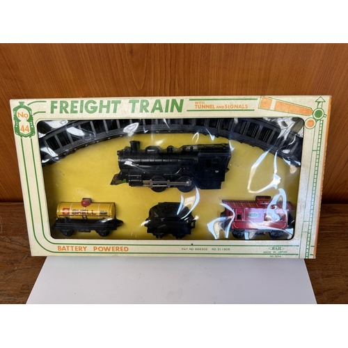 142 - Vintage Freight Train Toy Made in Japan, In Box