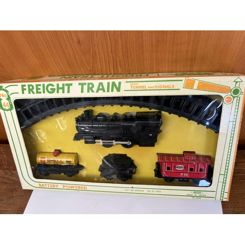 142 - Vintage Freight Train Toy Made in Japan, In Box