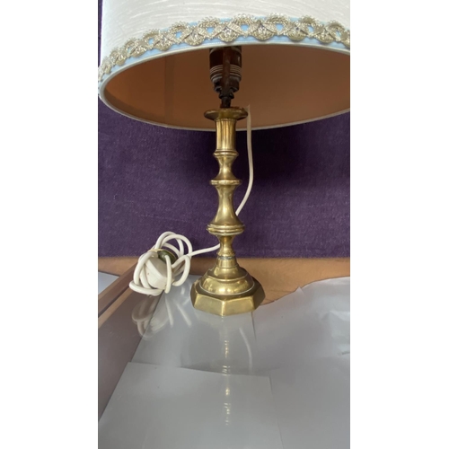 23 - x2 Art Deco Brass Table/Nightstand Lamps