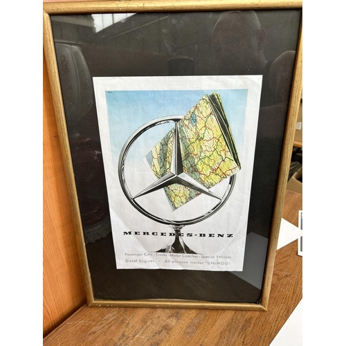 547 - Mercedes Framed Advert Print (53 x 36cm) - Taken Back on 14/6/2024