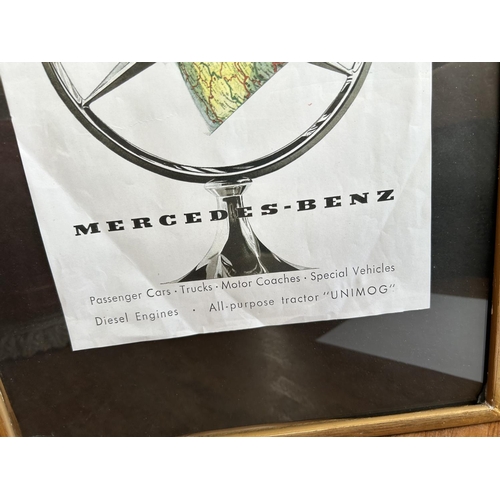 547 - Mercedes Framed Advert Print (53 x 36cm) - Taken Back on 14/6/2024