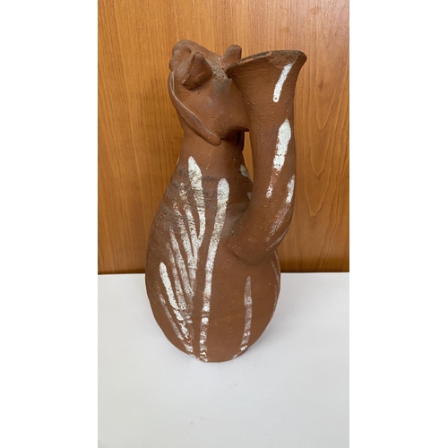 119 - Hand Made Vintage Clay Animal Shape Jug (524cm H.)