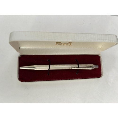 218 - Silver Caran D'Ache Swiss Made Pen