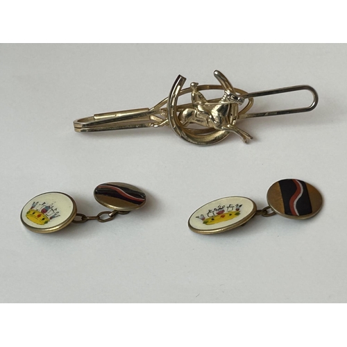 572 - Stratton Tie Pin and Vintage Pair of Cufflinks