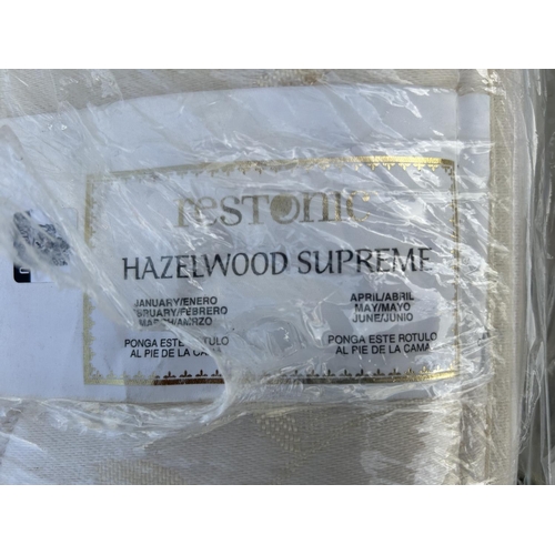 578 - American Box Spring with Restonic Hazelwood Supreme Mattress - Code AM6880C, AM6886U