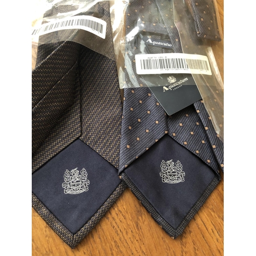 37 - x2 Aquascutum London Silk Ties (Unused)