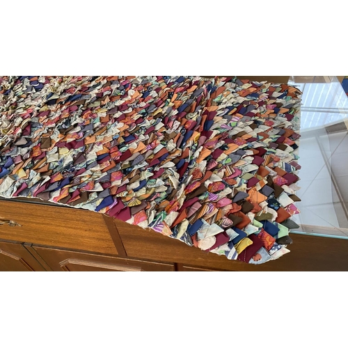 30 - Vintage Cypriot Handmade Woven Throw Rug - 'Kourellou' (120 x 55cm)