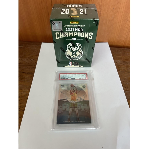 95 - 2021 Panini NBA Champions Milwaukee Bucks Basketball Limited Edition Set and 2019-20 Donruss Optic S... 