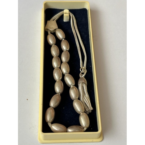 26 - Silver 950 Komboloi - Rosary - Worry Beads