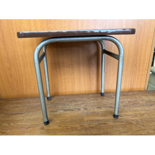 84 - Small 1970's Formica Top Side Table