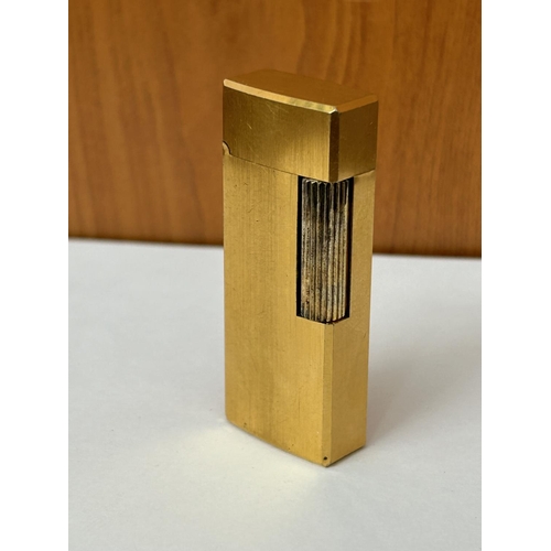 96 - Vintage 1980's Saffa 21 18k Gold Plated Lighter Made in Italy