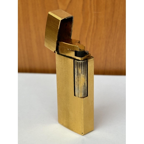 96 - Vintage 1980's Saffa 21 18k Gold Plated Lighter Made in Italy