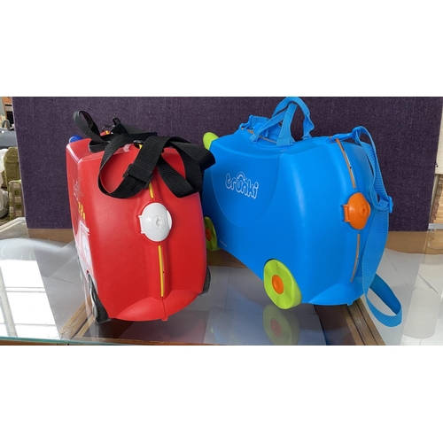 60 - x2 Trunki Kids Ride On Hard Suitcases Hand Luggage