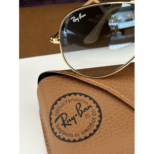 2 - Pair of Ray-Ban Aviator Sunglasses in Original Case