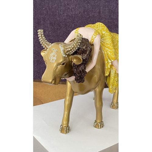 12 - Cow Parade Gold Tanrica Large Cow Statue