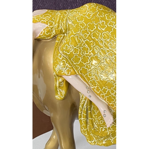 12 - Cow Parade Gold Tanrica Large Cow Statue