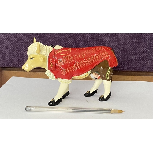 13 - Cow Parade Bernard Prinz Figurine of Mozart Cow